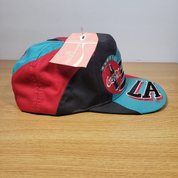 Vintage Rare Coca Cola 1994 Coke Drew Pearson Soda Promo Swirl Hat Snapback - Picture 9 of 15